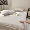 Touca de Cama de Fio de Camada Dupla de Algodão Puro Peça Única 2025 Novo Protetor de Colchão Cobertura de Cama de Algodão Integral para Solteiro Cobertura de Cama Suja All-inclusive para Uma Pessoa