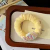 Cuerda para el pelo de pez pequeño linda color crema para chica nueva, cuerda para el pelo de pez pequeño estilo macarrón, accesorio para la cabeza versátil para niña
