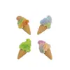 Nuevos Accesorios de Resina de Pegamento de Crema DIY de Helado de Colores Cintas para el Cabello Encantos para Zapatos para Crocs