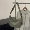 Nova Bolsa de Dumpling da Moda Feminina Nylon Bolsa Feminina Versátil Simples Grande Capacidade Bolsa Transversal Feminina Estudante Pequena Bolsa Transversal