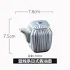 Juego de Cerámica Estilo Japonés para Salsa de Soja Juego de Mesa de Cuatro Piezas tamaño pequeño Olla para Salsa de Soja Frasco para Chile Frasco para Palillos traje