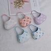 Nuevo Mini Monedero Media Luna Flor Antigua Bolsa Roja Creativa Colgante Bolsa para Audífonos Lindo Llavero Bolsa Colgante