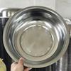 Tazón de Acero Inoxidable de Grado Alimenticio con Opciones Magnéticas y No Magnéticas, Tazón Espesado para Sopa para Uso Doméstico, Tazón para Batir Huevos, Tazón para Lavar Verduras, Tazón para Lavar la Cara, Tazón para Arroz