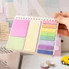 Set de notas adhesivas prácticas, pegatinas de expansión para estudiantes, con adhesivo, mismo estilo que los influencers en línea, estilo ins simple, pegatinas para notas