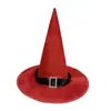Cosplay de Halloween Sombrero de Viuda Gótica Sombrero de Bruja Retro Sombrero de Disfraz de Mago Sombrero de Mago Puntiagudo Tocado