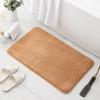 Alfombrilla de baño absorbente de imitación cachemira, alfombrilla antideslizante gruesa para baño, alfombrilla de secado rápido para la puerta de entrada, alfombra para la puerta del inodoro.