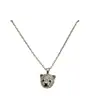 Collar Creativo Lindo de Oso con Diamantes Completos, Personalidad Brillante, Único Elegante, Cadena para Clavícula, Collar Simple y Versátil para Mujeres para Ropa de Trabajo