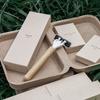 Caja de Cartón de Papel de Caña de Azúcar con Tinta de Soja 0 Plástico Set de Cepillo de Dientes de Bambú y Pasta de Dientes Desechables para Hotel y B&B