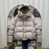 Cloud Puff 90 Penugem de Pato Branco Chapéu de Botão Jaqueta de Penugem Feminina Estilo Curto 2026 Moda de Inverno Casaco Puffer Espesso