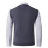Chaleco de Punto con Cuello en V para Hombre Otoño e Invierno Nuevo Estilo Suéter sin Mangas con Forro Polar Suéter Casual para Papás de Mediana Edad y Mayores