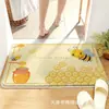 Alfombra de Baño Antideslizante y Resistente a Manchas Estilo Japonés y Coreano Dibujos Animados Lindos Imitación Cachemira Habitación Piel Amigable y Cómoda Decorativa Absorbente Felpudo