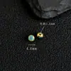 Cuerpo entero plata S925 chapada en oro de 24K cuentas espaciadoras cocidas en azul accesorios para joyería DIY hechos a mano pulsera tejida cuentas decorativas cuentas sueltas