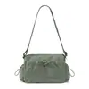 Bolsa transversal estilo Lulu com chifre, grande capacidade, moderna e simples, bolsa de ombro única para mulheres, bolsa de ginástica leve, bolsa de mão