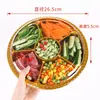 Caja Desechable Limpia para Verduras Caja de Empaque para Verduras Caja para Verduras Frías y Comida Cocinada Cuadrada con Tapa Caja de Plástico Anti-vaho con Recorte para Frutas