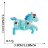 Parches Bordados con Bendiciones del Año del Caballo, Accesorios Autoadhesivos de Caballito Lindo, Decoraciones Rojas para Sobres de Scrapbooking DIY, Pegatinas de Tela tipo Parche