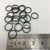 Chaveiro de Metal Spot do Fabricante Anel de Cânhamo Diâmetro 10mm Anel de Cavalo 15 Preto Fosco Anel Duplo Anel de Ferro