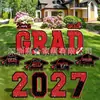 2027 Temporada de Graduación Transfronteriza Letrero para Jardín Graduado Tablero Hueco Letrero para Jardín Letrero Personalizado con Impresión UV
