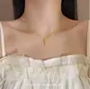 """Cajado da Serpente" Novo Estilo Chinês Estilo Antigo Cobra Espiritual Dourada Colar Niche Luxo Leve Sensação Avançada Ano da Vida"""