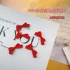 Accesorios para uñas año nuevo estilo nacional parche metálico rojo perla fortuna doble felicidad decoración de uñas nupcial