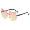 Gafas de Sol Populares Transfronterizas con Forma de Gato para Niños, Gafas de Sol sin Montura Degradadas, Gafas de Decoración para Fotos para Niños y Niñas al por Mayor