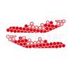 Pegatinas de motocicleta con guirnalda en forma de panal, pegatinas hexagonales de panal para coche, pegatinas de coche con forma de cuadros