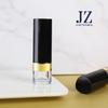 Tubo de batom triângulo Jinze tubo de batom plástico spray fundo dourado tubo transparente para filme labial material de embalagem