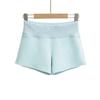 661-25 Shorts Esportivos e Hot Pants Sexy de Cintura Alta Estilo Coreano Cor Sorvete para Usar por Baixo