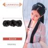 Peruca de Estilo Antigo com Almofadas de Cabelo para Coque Redondo Estilo Tang Flexíveis, Almofadas de Cabelo para Coque em Oito de Figura para Figuras Hanfu de Estilo Antigo