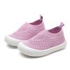 Nanlu Outono Novo Homens e Mulheres Bebê Meias Mesh Shoes Pé Infantil Low-top Biscuit Shoes Solid Color Fly-woven Board Shoes