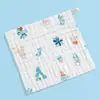Sabonete Facial para Bebê Toalha Infantil Gaze de Algodão Chinelo Bebê Seis Camadas Classe A Toalha Quadrada Algodão Alta Densidade Toalha Infantil