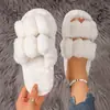 Pantuflas de felpa para mujer Amazon, pantuflas de algodón gruesas antideslizantes de invierno, producto popular de comercio electrónico transfronterizo