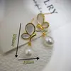 Brincos de Pérola de Água Doce Naturais Borboleta de Madrepérola Transfronteiriços Agulha de Prata S925 Brincos de Luxo Acessíveis de Alta Qualidade Atacado Brincos Femininos