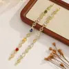 Pulsera Cruz Color Dopamina Circonita para Mujer Lujo Ligero Gama Alta Nicho Exquisita Versátil Minimalista Pulsera de Mano de Moda Mujer