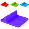 Estante para utensilios de cocina multifuncional Almohadilla para cucharas de grado alimenticio Estante para cubiertos de cocina Espátula Cuchara para sopa Estante de almacenamiento para vajilla Almohadilla para utensilios de cocina