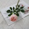 Flor artificial Rosa Austin flor de seda atacado arranjo de flores de casamento com casa macia sala de estar flor decorativa
