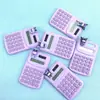Calculadora de Dibujos Animados Kuromi Portátil Estudiante Oficina Lolo Mi Mini Computadora Papelería de Aprendizaje Regalo