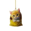 Transfronterizo Nuevo Acrílico Lindo Animal Decoración Colgante Pequeño Decoración del Hogar Gato Yak Ardilla Perro