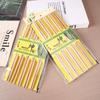 Palillos de bambú para el hogar, palillos carbonizados para hoteles, sin pintura ni cera, 5 pares de palillos de bambú de 24 cm, palillos de alta gama para hoteles.