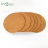 Posavasos de Corcho con Partículas Gruesas Espesor 5-10 mm Base para Ollas Manteles Individuales Esterilla Aislante Diámetro 10/16/19 cm Se Puede Imprimir con Logo