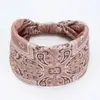 Estilo Boho Europeu e Americano Nova Faixa Esportiva Elástica Estampada Headband de Aba Larga Feminina Lenço de Cabeça de Algodão Headwear Atacado