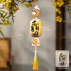 Festival de Medio Otoño 2026 Linternas Rojas Pequeñas Decorativas Linternas de Flores Estilo Nuevo Adornos Colgantes Impermeables para Exteriores Plantas Verdes Árboles Plantas en Maceta Adornos Colgantes Luminosos