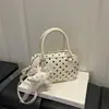 Bolso Casual de Lunares para Comercio Exterior Estilo Coreano 2026 Nuevo de Moda Bolso de Mano Boston Hombro Cruzado para Mujer
