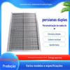 Obturador auto-pendurado de camada única de liga de alumínio Louver auto-pendurado Louver de liga de alumínio ventilador de fluxo axial à prova de chuva Tampa da grelha