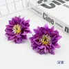 Flores Artificiales, Hojas de Pino, Peonías, Flores Falsas con un Diámetro de 7 cm, Cabezas de Flores de Seda para Accesorios de Cabello DIY, Pasadores y Decoraciones Florales para Trajes Tradicionales