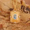 Collar Retro de Plata S925 con Piedras Preciosas de Colores para Mujer Joyería de Tanzanita Topacio Peridoto Zafiro Natural Venta al por Mayor