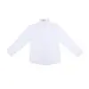 Camisa de manga larga de una sola pieza de color liso para niños, cárdigan infantil de botones, prenda exterior de manga larga con cuello para niños, ropa infantil al por mayor