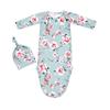 Pijama de Nó para Recém-nascido Transfronteiriço Saco de Dormir para Bebê Saco de Dormir Cauda de Peixe Anticonvulsão para Bebê Estampado Conjunto de Duas Peças
