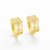 Brincos de Orelha de Linha Única com Diamantes e Padrão da Grande Muralha Incrustados com Zircônia, Brincos de Clipe Femininos de Moda de Nicho de Luxo Leve, Brincos Europeus e Americanos de Estilo Minimalista