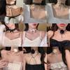 Colar Feminino Colar Lolita Camélia Gargantilha Escura Corrente Clavícula Abstinência Empregada Sexy Colar de Gola