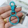 Llavero con pinza de pintura de color, directo de fábrica, hebilla para perro, anillo para libro, anillo de hojas sueltas, juguete, joyería, hebilla colgante